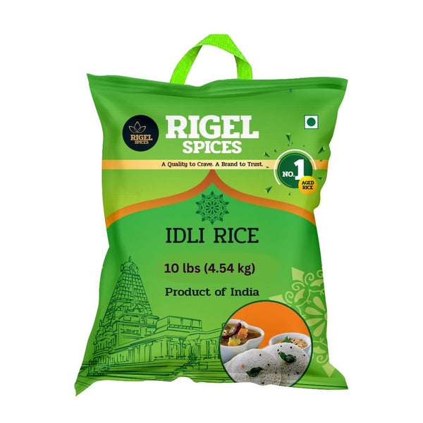 Rigel Spices Idly Rice10 lbs (4.54 kg) | Authentic South Indian Rice