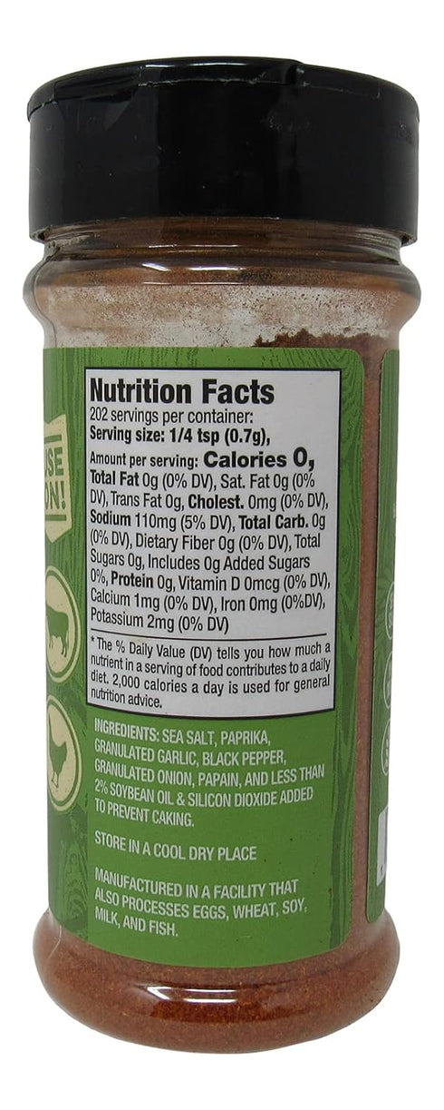 Buc-ee's Texas Round Up Fajita Seasoning, Gluten Free, One 5 Ounce Shaker Bottle