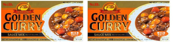 S&B Golden Curry Sauce Mix, Mild, 7.8 Ounce (Pack of 2)