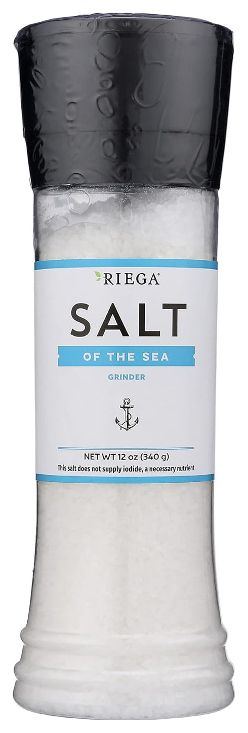 Riega Salt of the Sea Grinder, 12 Oz (Pack of 6)