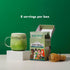 8 Got Chia! Mellow Matcha Dream Superfood Latte Mix, Sachets Matcha Chia Seeds Drink, Clean Label Instant Latte, Just