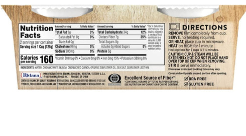 2-4.4 oz (Pack 2) Minute Ready to Serve White & Red Quinoa Rice, cups