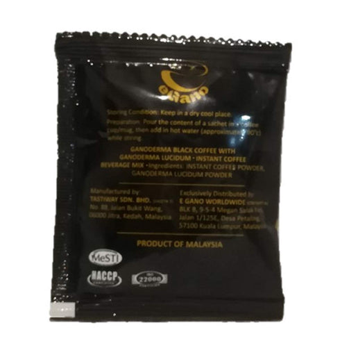 eGano 1 (3.5g 30 Box Ganoderma Black Coffee x Sachets) - Premium Quality Instant Coffee With Ganoderma Lucidum Extract