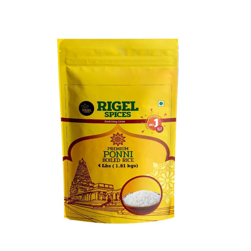 Rigel Spices Premium Ponni Boiled Rice - Aged | Authentic South Indian