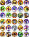 30 Edible Cupcake Toppers with Heroic Adventurers Theme, Uncut Edible Wafer Sheet Decorations
