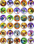 30 Edible Cupcake Toppers with Heroic Adventurers Theme, Uncut Edible Wafer Sheet Decorations