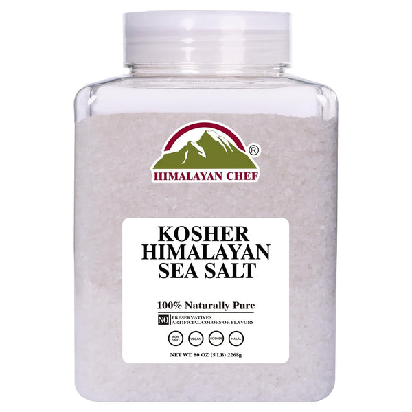 Himalayan Chef Kosher Sea Salt Full Flavor, No Additives, unrefined and Less