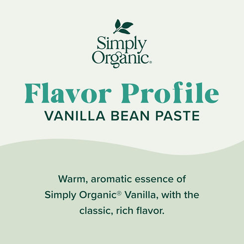 4 Simply Organic Vanilla Bean Paste, Ounce Jar, Certified Organic, Kosher, Vegan, Non-GMO Rich Soft Paste, Warm Woody