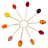 TULLIPAK 10 10 HONEY Candy Spoons Edible Stirring Spoons for Hot Beverages & Desserts | Spoons FLAVORS Variety Gift Box