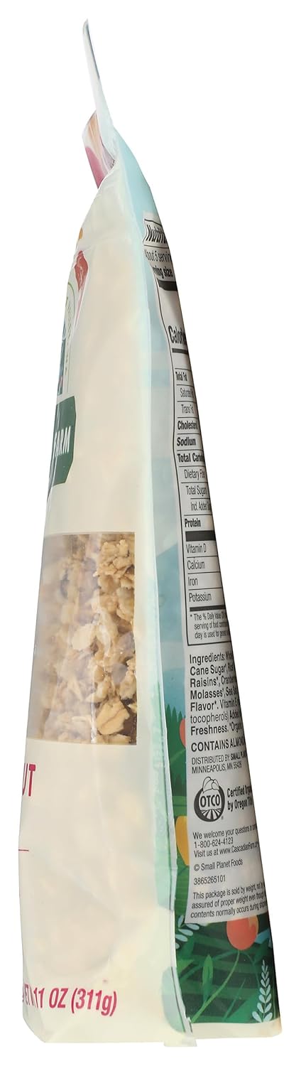 11 (Pack 4) Cascadian Farm Organic Fruit And Nut Granola, Non GMO, Ounces