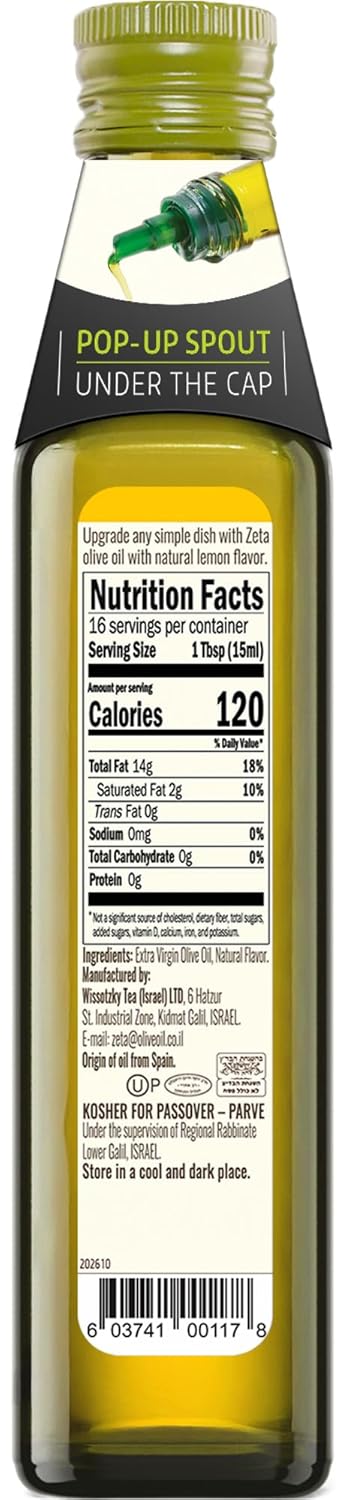 Zeta 8.5fl oz. Pack 3 Extra Virgin Olive Oil with Lemon