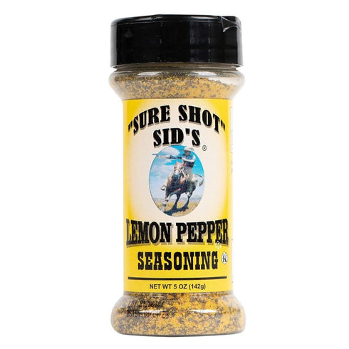 Sure Shot Sids Lemon Pepper Seasoning All-Purpose BBQ & Grill Rub for