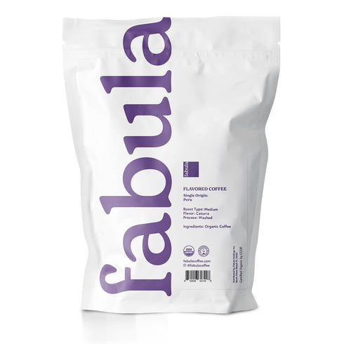 12 Fabula Chocolate Nut Flavored Organic Coffee Freshly Ground - Organic - Low Acid - Single Origin - Non-GMO - Mold