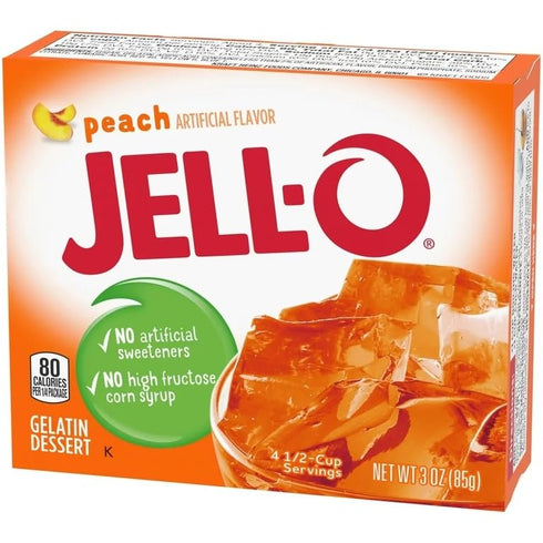 Jell-o Gelatin Dessert, Peach Flavor (Pack of 2)