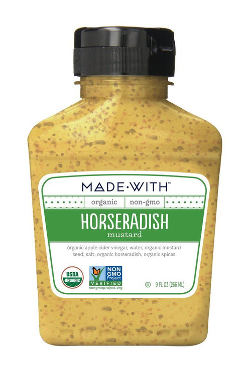 MadeWith Made With Organic Mustard Horseradish, 9 Ounce