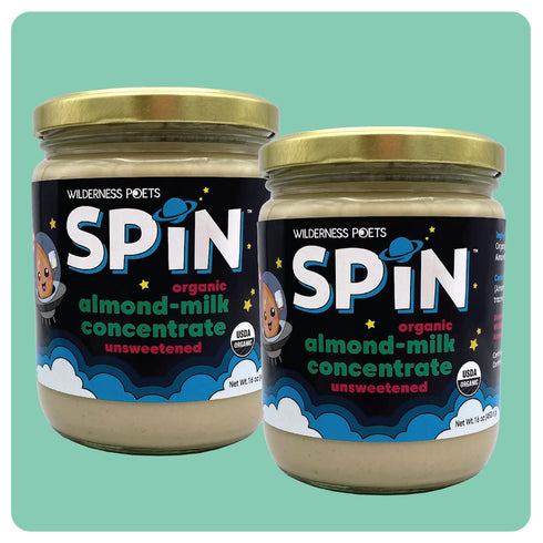 Wilderness Poets SPiN, Organic Almond Milk Concentrate (Unsweetened) - Make Almond Milk