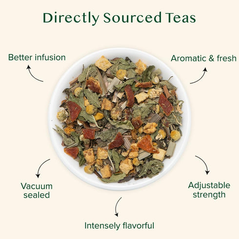 (50+ 3.5 oz) VAHDAM, Chamomile Mint Citrus Green Tea Leaves Cups, Essential Herbs | Green Tea Leaves, Chamomile