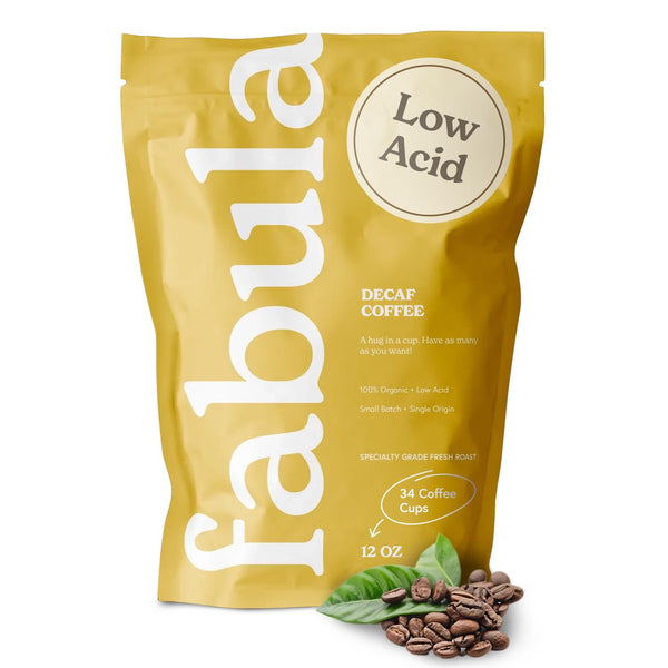 Fabula Coffee Decaf Dark Roast Whole Beans - Organic - Low Acid