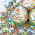 Dinosaur Sprinkles for Cupcake Decorating, Fancy Edible Dino Cake Toppings in Brown Jimmies, Blue Nonpareils
