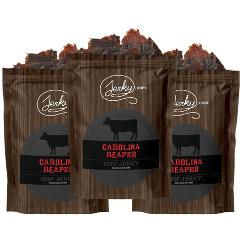 Jerky.com All Natural Carolina Reaper Beef Jerky - Hottest Jerky in the