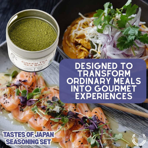 Set Pack GLP-1 Japanese Seasonings Gourmet Gift | Tastes of Japan | Artisanal Spice Blends Six | Non GMO, All Natural |