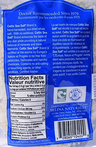 8 (Pack 6) Celtic Sea Salt Light Grey, Ounce