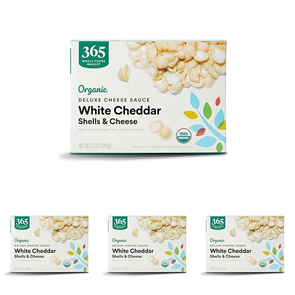 365 by Whole Foods Market, Shells And Cheese White Cheddar Deluxe Organic,