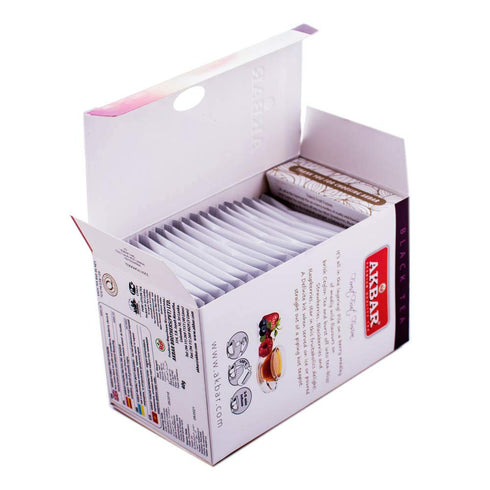 Akbar Flavoured Teas with Real Fruit Pieces - 20 Foil Tea Bags (Forest Fruit Fusion)