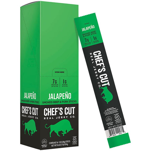 Chefs Cut Real Snack Sticks | High Protein Meat Snack Sticks with