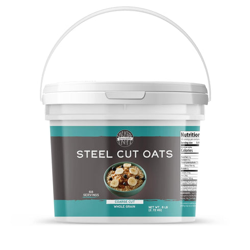 Birch & Meadow Steel Cut Oats, 1 Gallon Bucket, Whole Grain, Irish