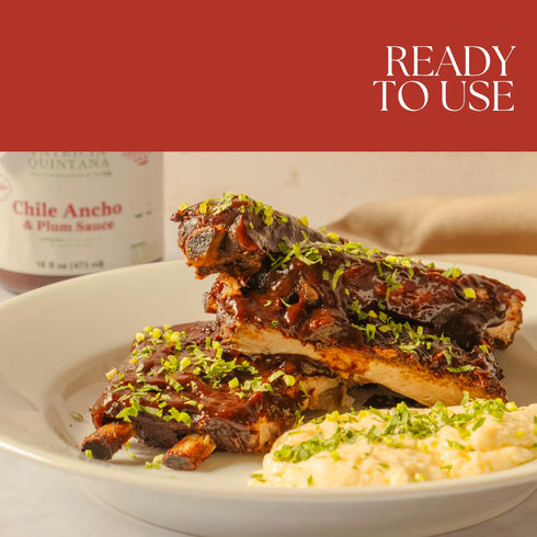 (16 oz, 2-Pack) Patricia Quintana Chile Ancho & Plum Marinade - Ideal for Burritos, Pulled Pork & Grilled Veggies