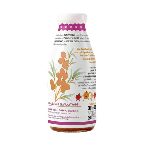 10 oz Miracle Sea Buckthorn kids VITA Organic Sea Buckthorn Juice Drink for children Natural Banana, Strawberry & Apple