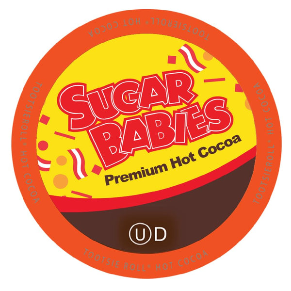 Sugar Babies Hot Cocoa Pods - Caramel Flavor, Compatible with Keurig K-Cup Brewers, 12 Count