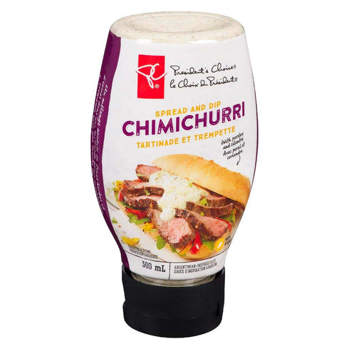 President Choice 300ml/10.1oz, President's Choice, Chimichurri Spread and Dip, Imported from Canada}