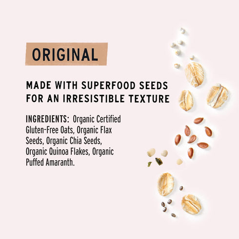 10oz (3 (Pack 2) purely elizabeth Superfood Oats, Original, Amaranth, Quinoa Flakes, Flax Seeds, Chia