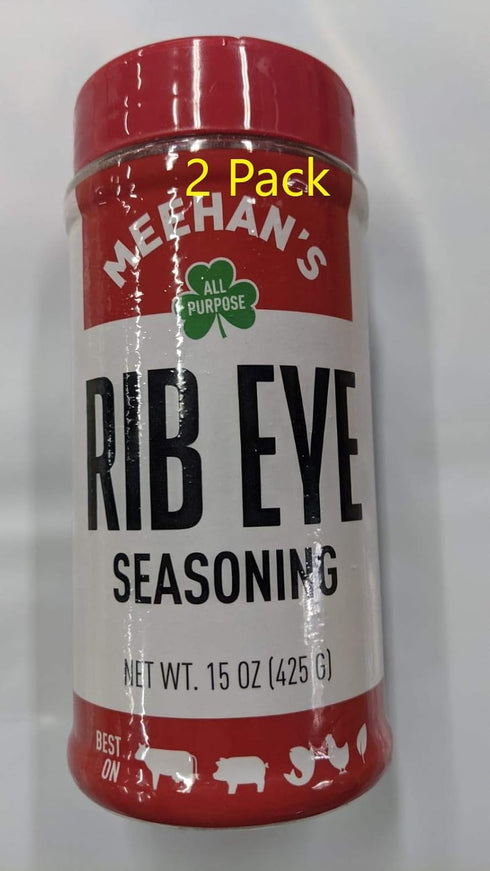 Meehan's Rib Eye Seasoning, 15 Oz Jar, 2 Pack