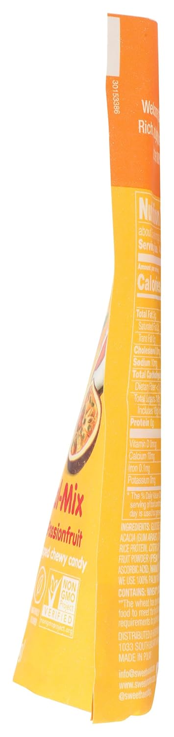 Sweet Haven 4.44 (Pack 6) Plant-Based Candy, Chewy Tropical-Mix, Naturally Flavored, Vegan Friendly, Gluten Free