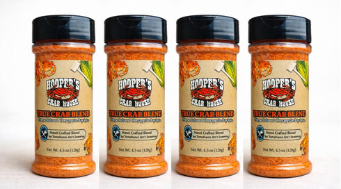 Tomahawk Jim's Hoopers Crab House True Crab Blend (Pack of 4) Malt Vinegar Infused