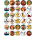 30 Edible Cupcake Toppers, Jungle Safari Lion Theme Party Collection
