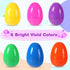 Biubumtu 24Pcs 3.15'' Plastic Bright Easter Eggs Assortment, Fillable Easter Eggs Empty Bulk, Perfect for Easter Egg