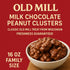 Generic 1 (16 oz), Milk Chocolate Peanut Clusters, Fresh Favorites Candy, Pound Roasted Peanuts with Chocolate Coating