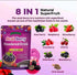 Generic 3 Packs (28g pack) Acai Berry Powdered Drink with Chia Seeds Super Berry Blend with Acai, Cranberry