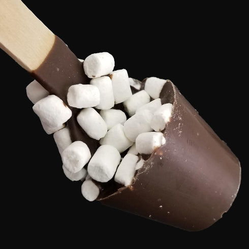 Melville Candy Delicious Hot Chocolate Spoons - Individually Wrapped Chocolate Stirrers with Marshmallows for Hot Cocoa