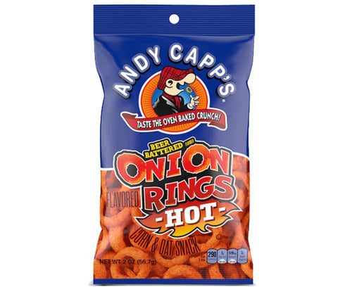 Andy Capp's Hot Beer Battered Onion Rings, 2-oz Bag (Pack of 12)