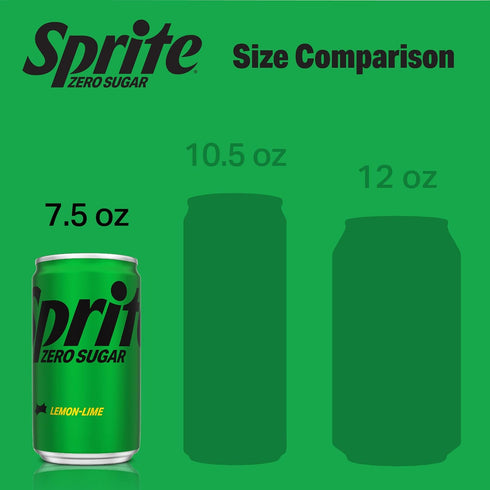 7.5 oz 20 Pack Sprite Lemon Lime Zero Sugar Soda | Diet | fl | | Soft Drink