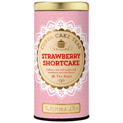 The Republic of Tea - Strawberry Shortcake Cuppa Cake Herbal Tea, 36
