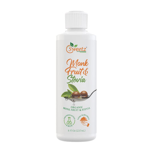 Preservative-Free Liquid Monk Fruit & Stevia Drops Organic Monk Fruit & Organic