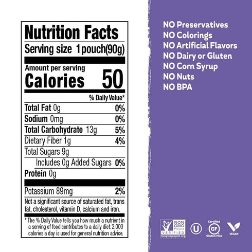 Pack, 3.2oz (Pack 24) 100% Buddy Fruits Pure Blended Fruit Snack To Go Variety Multifruit & Strawberry Applesauce of |
