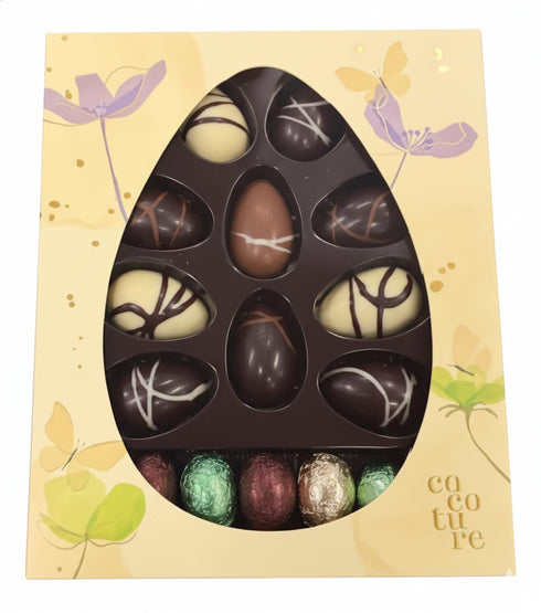 Andy Anand Praline-Filled Chocolate Eggs Gift Box - 20 Pieces, 60% Cacao