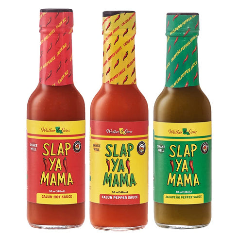 Slap Ya Mama Louisiana Style Hot Sauce Variety Pack, Cajun Hot, Cajun